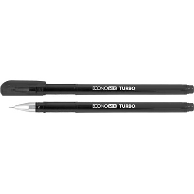 Ручка гелева Economix TURBO чорна - E11911-01 Economix