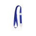 Шнурок для бейджа Optima з прижимом, синій - O45656-02 Optima