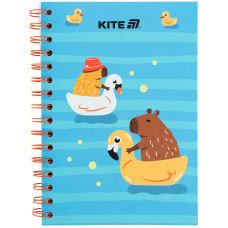 Блокнот на спирали картонная обложка, А5, 80л., кл., Cute 2
