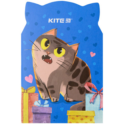 Блокнот м'яка обл., В5, 48 арк., Gift cat - K22-461-1 Kite