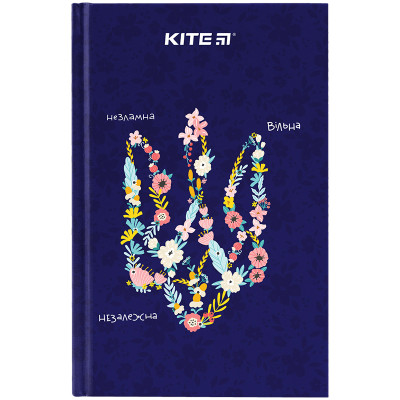 Книга записная твердая обл. А6, 80 л. кл UA-3 - K24-199-3 Kite