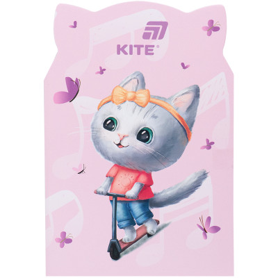 Блокнот м'яка обкладинка, 48л., Pink cat