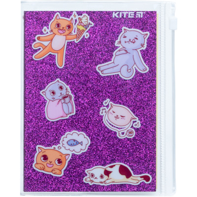 Блокнот силиконовая обл., 80 л., Purple cats - K22-462-2 Kite