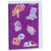 Блокнот силиконовая обл., 80 л., Purple cats - K22-462-2 Kite