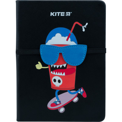 Блокнот тв. обл., В6, 96 л., Black skate - K22-464-4 Kite