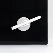 Дошка скляна магнітно-маркерна 90x120 см, чорна
