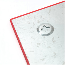 Дошка скляна магнітно-маркерна 90x120 см, червона