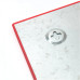 Доска стеклянная магнитно-маркерная 45х45 см, красная - 9614-06-А Axent