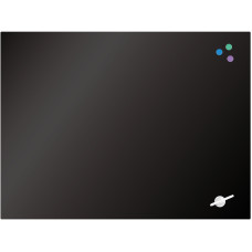 Доска стеклянная магнитно-маркерная 90x120 см, черная
