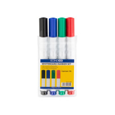 Набор маркеров для белых досок ECONOMIX 2-3 мм, 4 цвета в блистере