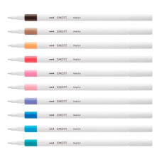 Лайнер uni EMOTT 0.4мм fine line, Soft Pastel Color, 10 цветов