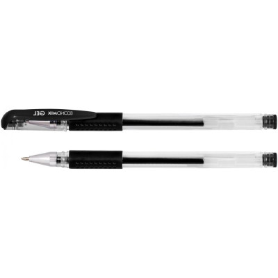 Ручка гелевая ECONOMIX GEL 0,5 мм, пишет черным E11901-01