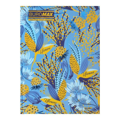 Записна книжка FLORISTICA, А5, 96 арк., клітинка, тверда картонна обкладинка, блакитна - BM.24511104-14