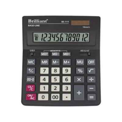 Калькулятор настольный Brilliant BS-111, 12 р BS-111