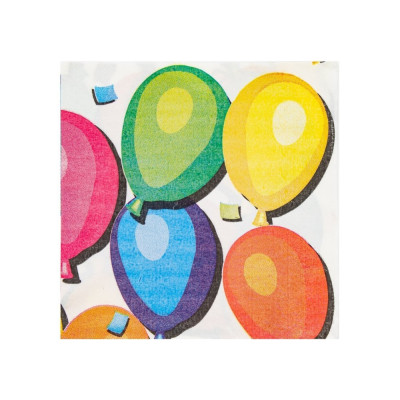 Набір із 20 двошарових серветок Ballons 33х33 см MX44655