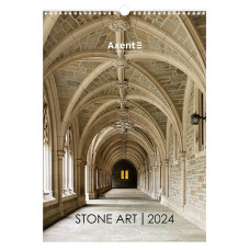 Календар настінний А3 2024, Stone Art