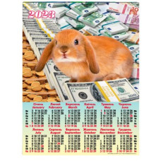 Календар настінний 2023 А2 А-21 Кролик із багатством