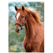 Календар настінний А3 2026, Horses