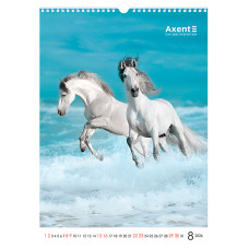 Календар настінний А3 2026, Horses