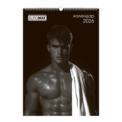 Календар настінний 2026 р., А2, 1 пружина, Men