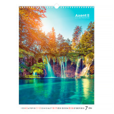 Настінний календар А3 2026, Waterfalls