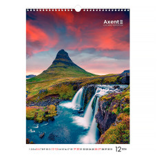 Настінний календар А3 2026, Waterfalls