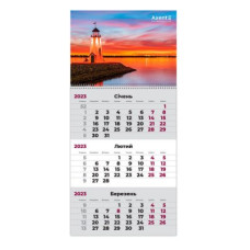 Календар настінний квартальний 2023 А8801-04 (1 спір) Маяк