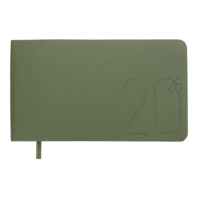 Щотижневик датов. 2026 кишеньк. MORANDI STYLE, 153*87, зелений, штуч. шкіра