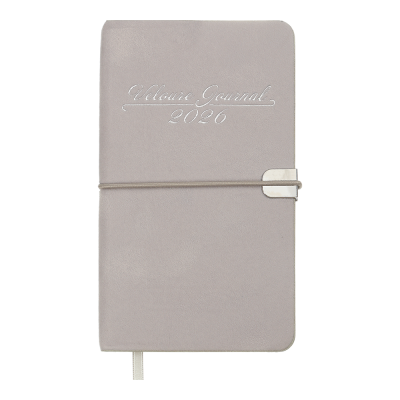 Щотижневик датов. 2026 кишеньк. VELOUR, 85*153, світло-сірий, штуч. шкіра