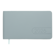 Щотижневик  датов. 2026 кишеньк. LIGHT MORANDI, 153*87, світло-синій, штуч. шкіра
