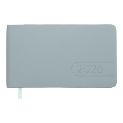 Щотижневик датов. 2026 кишеньк. LIGHT MORANDI, 153*87, світло-синій, штуч. шкіра