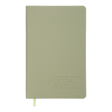 Щотижневик дат. 2026 LIGHT MORANDI, A5, оливковий, штучна шкіра