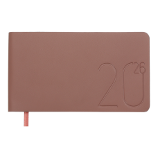 Щотижневик  датов. 2026 кишеньк. MORANDI STYLE, 153*87, мідний, штуч. шкіра