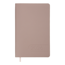 Щотижневик дат. 2026 LIGHT MORANDI, A5, какао, штучна шкіра