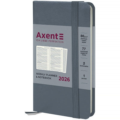 Еженедельник 2026 Pocket Strong, 90*150, серый