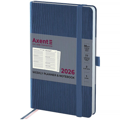 Еженедельник 2026 Partner Lines, 125*195, голубой