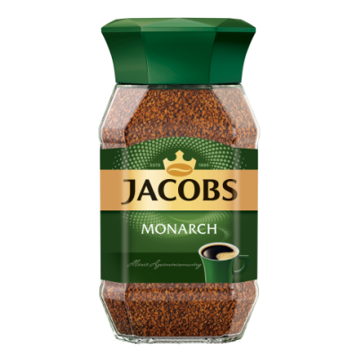 Кофе растворимый Jacobs Monarch, 190г , стекло