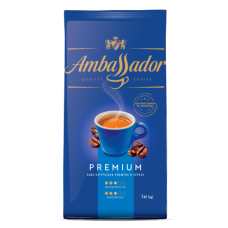 Кава в зернах 1000г*6, пакет, AMBASSADOR PREMIUM (PL)