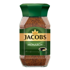 Кофе растворимый Jacobs Monarch, 190г , стекло