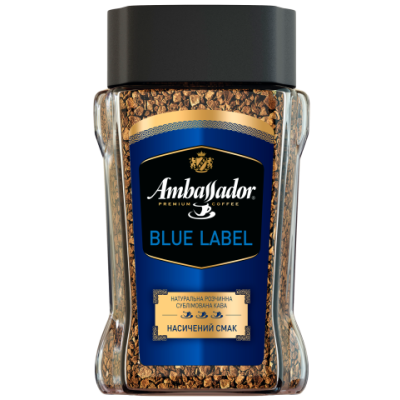 Кофе растворимый Ambassador Blue Label, сткл.б. 190г*8 (7612) am.51170