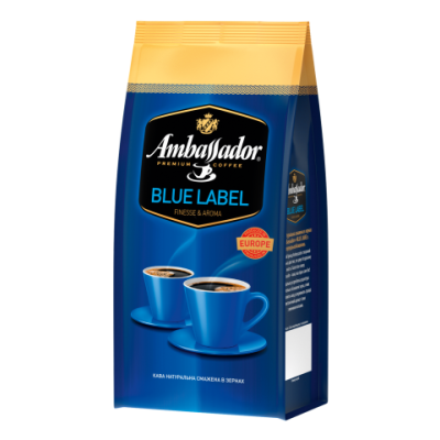 Кава в зернах Ambassador Blue Label, пакет 1000г*6 (PL) - am.52078 ПРОДУКТЫ ПИТАНИЯ