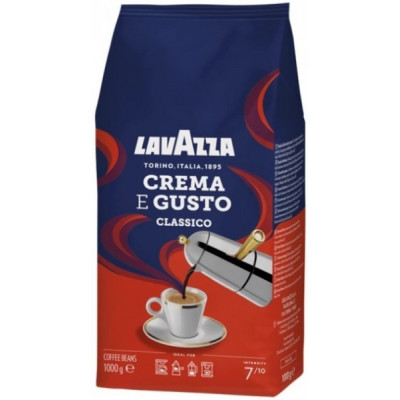 Кофе зерновой Lavazza Crema E Gusto Classico 1 кг 25637