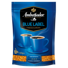 Кофе растворимый Ambassador Blue Label, пакет 60г*30