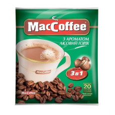 Коава розчинна Maccoffee 3 в 1 Лісний горіх 20шт/уп