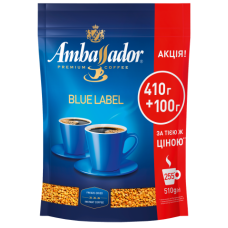 Кофе растворимый Ambassador Blue Label, пакет 510г*10
