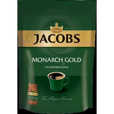 Кофе растворимый 200г, пакет, JACOBS MONARCH - prpj.10312 Buromax