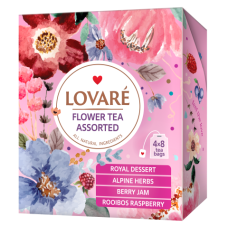 Чай квітковий 1.5г*32, пакет, асорті, LOVARE