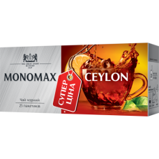 Чай чорний 1.5г*25, пакет, CEYLON TEA 
