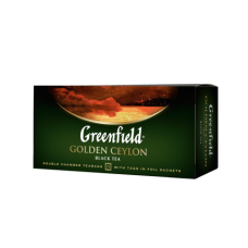 Чай чорний GOLDEN CEYLON 2гх25шт. "Greenfield", пакет