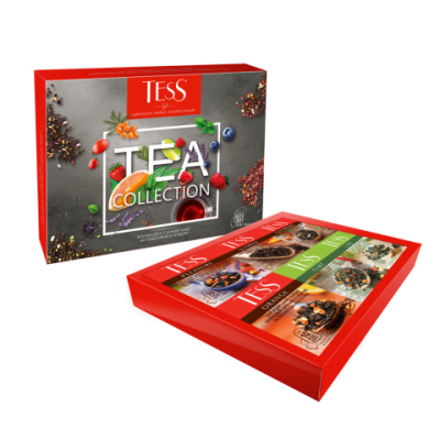 Набор пакетированого чая 60 пакетиков, 6 сортов по 10шт, ассорти, TESS prpt.105105